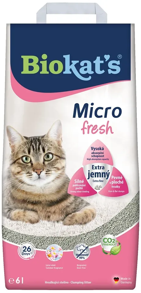 BIOKAT'S Micro Fresh 6 l feines Bentonit-Grieß