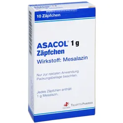 Asacol 1 g Zäpfchen 10 St