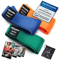 NEOLYMP Kurze Fitnessbänder Blau