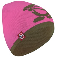 TROLLKIDS Kinder Wollmütze Troll, Hellmagenta/Dunkle Olive, Größe 48-52 -