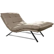 W.Schillig Relaxliege daily dreams Leder 95 x 91 x 170 cm Braun mit Kissen
