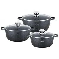 Kinghoff 6 tlg. Topfset 3xTöpfe Antihaftbeschichtung 2,3/4,5/6.5L KINGHOFF KH-1606