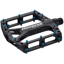 Reverse Components Reverse Black ONE Pedale - Black / Light Blue - One Size
