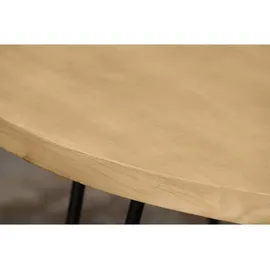 miliboo Runder Esstisch 116 x 76 cm braun/schwarz