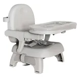 YORFULL Sitzerhöhung Stuhl Kind, Tragbarer Kindersitzerhöhung, Verstellbarer Babysitz für Tisch, Sitzerhöhung mit Sicherheitsgurt und Abnehmbarem Tablett, Geeignet für Babys von 6 bis 36 Monaten