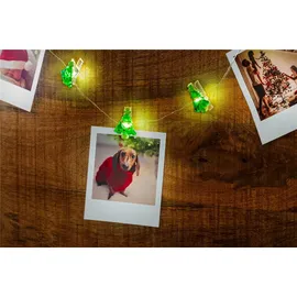 goobay 10er LED-Fotoclips-Lichterkette "Tannenbaum"