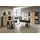 Innostyle Komplettbüro MEMPHIS IV 8-teilig Front Artisan Eiche Korpus Graphit