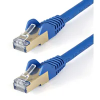 Startech StarTech.com 6ASPAT150CMBL Patchkabel CAT6a (1,5m, RJ45-Snagless-Steckverbinder, STP Kupferdraht, Netzwerkkabel) Blau