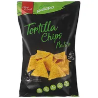 Palapa Tortilla Chips Natur | Knusprige Maischips mit Speisesalz Maistortillachips 450g