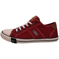 Mustang Herren Canvas Sneaker Rot, 43 EU
