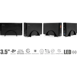 iTEC i-Tec 4TB 3.5' externe Festplatte USB 3.0, 64MB Cache, MYSAFE35U401, 4000GB - schwarz