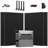 Anker Balkonkraftwerk 1800W Anker Solix Solarbank 2 E1600 Pro mit Zusatzsakkus, (4 x JA Solar 450Wp Paneele und Smart Meter im Lieferumfang enthalten), Speicher mit integriertem Wechselrichter, All-in-One 1600 Wh Akku