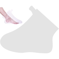 Fußfolie,Fußmaske,Fußabdeckung,Plastiksocken 200PC Fußpflegeabdeckung mit Aufkleber für Paraffin-Badeeinlagen die Fußpediküre Feuchtigkeitsspendende Fußpflege