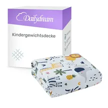 DAILYDREAM Gewichtsdecke für Kinder aus 100% Baumwolle, Edition "Safari"