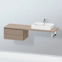 Duravit L-Cube Seitenschrank, 2 Auszüge, LC585907575,