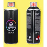 Double A Spraypaint Sprühdose 400ml Sprühfarbe Acryllack Sprühlack matt hochdeckend DIY Kunststoff Metall Möbel Deko (DA-374 Mad Yellow)