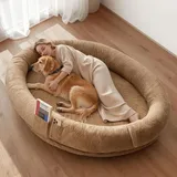 Vevor Hundebett 177 x 123 x 24 cm braun