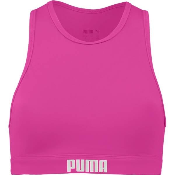 PUMA Damen Top SWIM WOMEN RACERBACK SWIM TOP, neon pink, XS