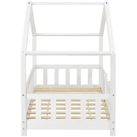 [en.casa] Kinderbett Treviolo 80 x 160 cm Kiefer weiß