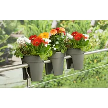 KHW Flowerclip Ø 27 x 27,5 cm Anthrazit