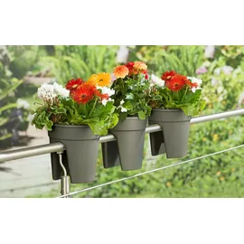 KHW Flowerclip Ø 27 x 27,5 cm Anthrazit