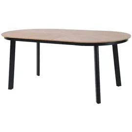 BEST Freizeitmöbel Polly Gartentisch 200 x 100 x 74 cm Schwarz