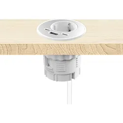 Energon; Multiporteinbau-    steckdose; 230VAC; 16A USB-Port A/C