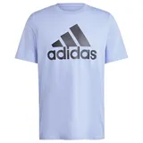 TOFFS adidas Herren Essentials Single Jersey Big Logo Tee, Blue Spark/Black, XL