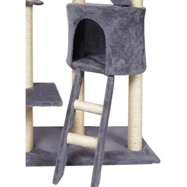 Wiltec Kratzbaum deckenhoch 233-270 cm hellgrau