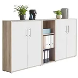 moebel-dich-auf Büromöbel-Set OFFICE EDITION, (Set 8, Büroschrank abschließbar mit Metallgriffen), Made in Germany beige