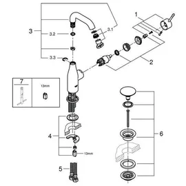 Grohe Essence M-Size Einhandmischer chrom 23798001