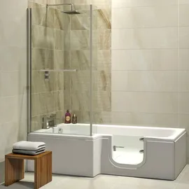 hak Handelsagentur Koch Solarna Badewanne mit Tür 170 x 85 cm (170 x 85/70 cm) rechts