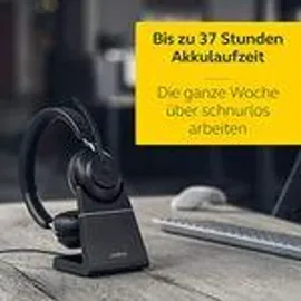 JABRA Evolve2 65 USB-A MS Teams Stereo schwarz mit Ladestation