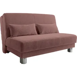 Schlafsofa INOSIGN "Gina", orange (terrakotta), B:120cm H:86cm T:195cm, Sofas, mit einem Handgriff vom Sofa zum Bett, Topseller
