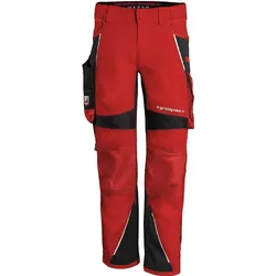Bundhose "IRON" - L62 (lang) - rot/schwarz