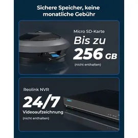 Reolink 6MP 360° Panorama Personenbewegungserkennung, Decken-/Wand-/Tisch-Installation,Schwarz - Reolink