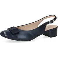 CAPRICE Slingpumps mit Schleife Elegant, Blau (Navy Comb), 38 EU