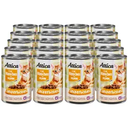 Attica Katzennahrung Huhn 415 g, 20er Pack