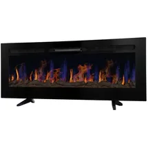 MonsterShop Elektrokamin 127cm Schwarz