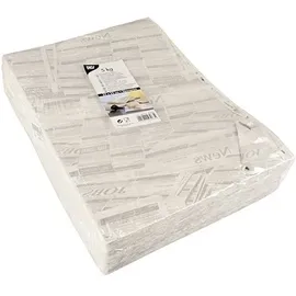 Papstar 5 Einschlagpapiere, 3cm x 25 cm weiß, 25 cm "Newsprint"