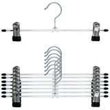 Osma Kleiderbügel 2-80 Hosenbügel Kleiderbügel Rockbügel Klemmbügel, (2-tlg), Hosenspanner, Clipbügel, Metall