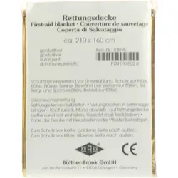 RETTUNGSDECKE KFZ 160x210 cm gold/silber 1 St