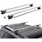 Vevor Dachträger Universal Dachgepäckträger Auto Alu Querträger 90 kg Tragkraft, für erhöhte Seitenschiene mit Lücke, passend Innenabstand des Dachbalkens 19-116 cm, Rohrdurchmesser 28-68 mm