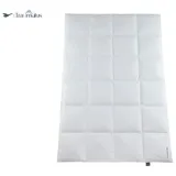Häussling Traumulus Winter Daunendecke KB 4x6 extra warm 155x220 cm , Deutsche Manufaktur, auch für Allergiker geeignet, Bezug 100% Baumwolle - Weiß