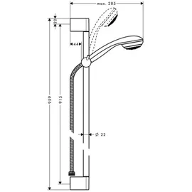 Hansgrohe Crometta 85 Mono Brauseset (27729000)