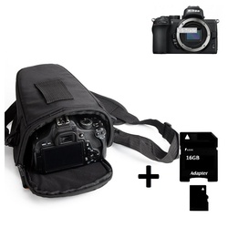 K-S-Trade Kameratasche für Nikon Z 50, Schultertasche Colt Kameratasche Systemkameras DSLR DSLM SLR schwarz