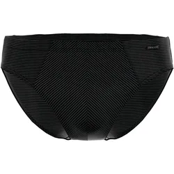 AMMANN Herren Slip - Mini Slip Cotton & More, Ton-in-Ton Streifen, Baumwollmischung Schwarz 2XL