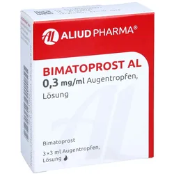 BIMATOPROST AL 0,3 mg/ml Augentropfen Lösung 3X3 ml