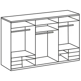 WIMEX Schwebetürenschrank Level by fresh to go 300 x 236 x 65 cm Weiß