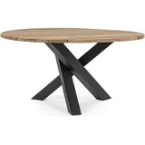 BIZZOTTO Brandon Gartentisch Ø 150 x 77,5 cm Schwarz/Grau